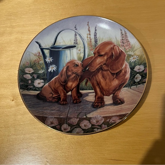 Danbury Mint Other - Dachshund Collector Plate Danbury Mint "Tender Moment" Porcelain Plate A4672